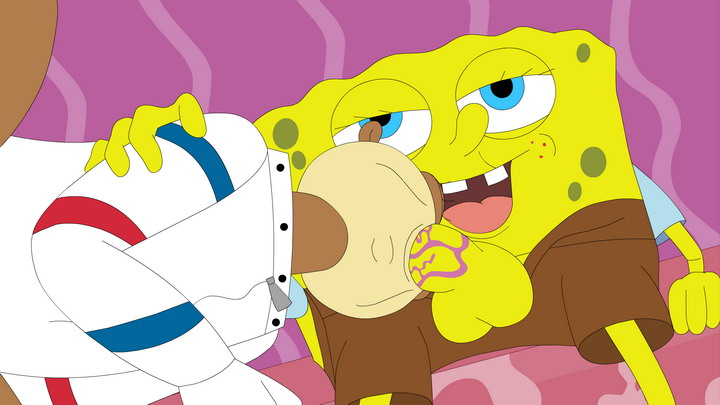 Sponge Bob Massages Sandys Throat Cartoon Gonzo